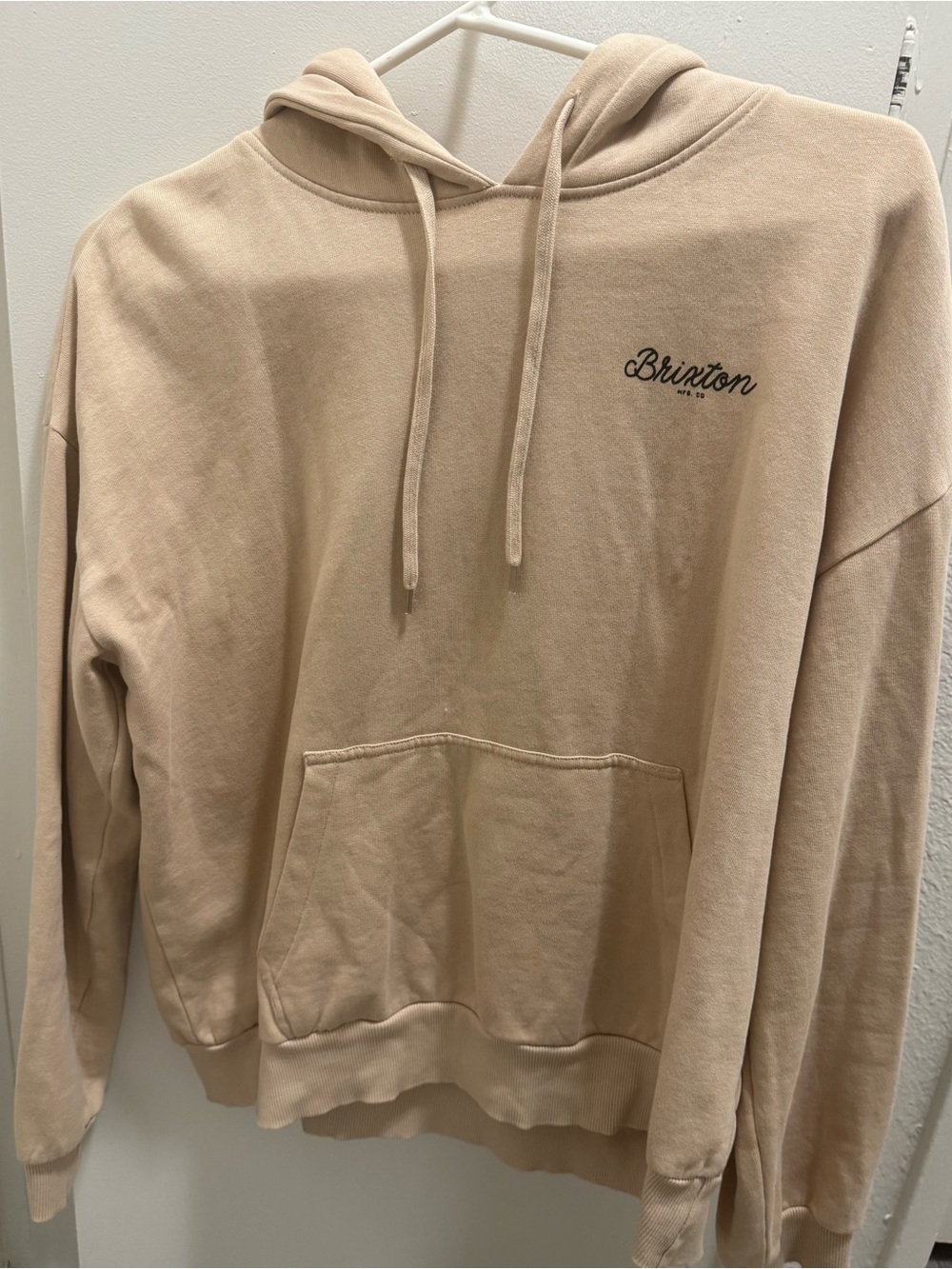 Brixton Beige Crewneck Hoodie